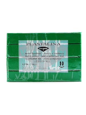 Van Aken Plastalina Modeling Clay Green 4 1/2 Lb. Bar  (10508)