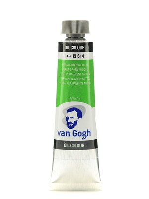 Van Gogh Oil Color Permanent Green Medium 40 Ml (1.35 Oz) [Pack Of 3] (3PK-100514829)