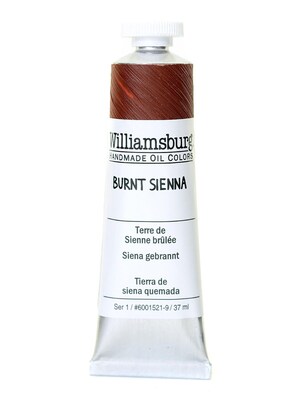 Williamsburg Handmade Oil Colors Burnt Sienna 37 Ml [Pack Of 2] (2PK-6001521-9)