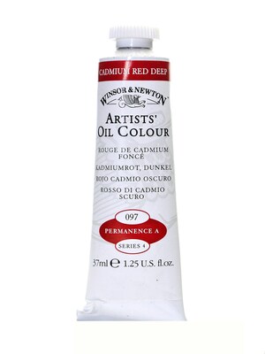 Winsor  And  Newton Artists Oil Colours Cadmium Red Deep 97 37 Ml (1214097)