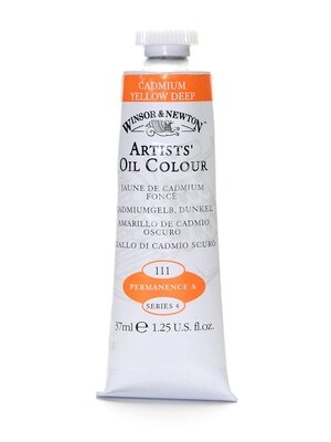 Winsor  And  Newton Artists Oil Colours Cadmium Yellow Deep 111 37 Ml (1214111)