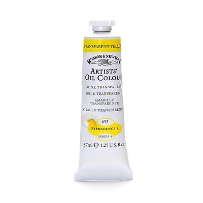 Winsor  And  Newton Artists Oil Colours Transparent Yellow 653 37 Ml (1214653)