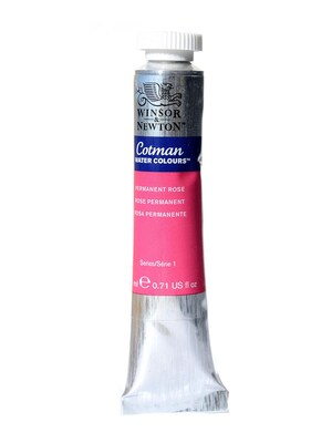 Winsor  And  Newton Cotman Water Colours Permanent Rose 502 21 Ml [Pack Of 2] (2PK-0308502)