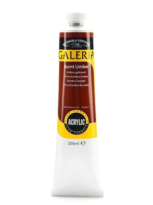 Winsor  And  Newton Galeria Flow Formula Acrylic Colours Burnt Umber 200 Ml 76 (2136076)