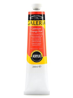 Winsor  And  Newton Galeria Flow Formula Acrylic Colours Cadmium Orange Hue 200 Ml 90 [Pack Of 2] (2PK-2136090)