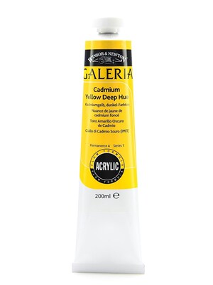 Winsor  And  Newton Galeria Flow Formula Acrylic Colours Cadmium Yellow Deep Hue 200 Ml 115 (2136115)