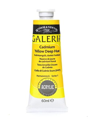 Winsor  And  Newton Galeria Flow Formula Acrylic Colours Cadmium Yellow Deep Hue 60 Ml 115 [Pack Of 4] (4PK-2120115)
