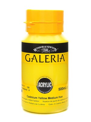 Winsor  And  Newton Galeria Flow Formula Acrylic Colours Cadmium Yellow Medium Hue 500 Ml 120 (2150120)