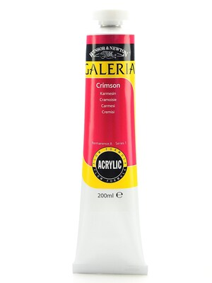 Winsor  And  Newton Galeria Flow Formula Acrylic Colours Crimson 200 Ml 203 [Pack Of 2] (2PK-2136203)