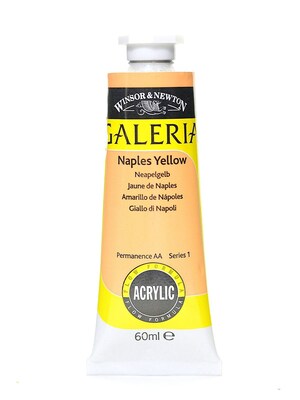 Winsor  And  Newton Galeria Flow Formula Acrylic Colours Naples Yellow 60 Ml 422 [Pack Of 4] (4PK-2120422)