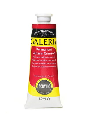 Winsor  And  Newton Galeria Flow Formula Acrylic Colours Permanent Alizarin Crimson 60 Ml 466 [Pack Of 4] (4PK-2120466)