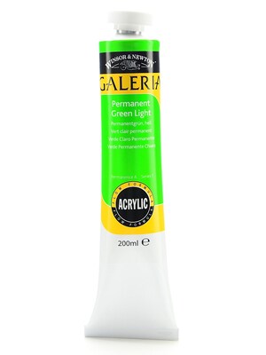 Winsor  And  Newton Galeria Flow Formula Acrylic Colours Permanent Green Light 200 Ml 483 [Pack Of 2] (2PK-2136483)