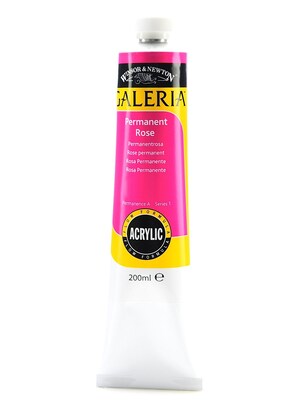 Winsor  And  Newton Galeria Flow Formula Acrylic Colours Permanent Rose 200 Ml 502 (2136502)