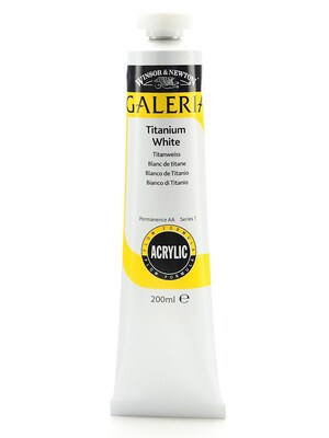 Winsor  And  Newton Galeria Flow Formula Acrylic Colours Titanium White 200 Ml 644 (2136644)
