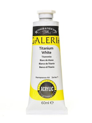 Winsor  And  Newton Galeria Flow Formula Acrylic Colours Titanium White 60 Ml 644 [Pack Of 4] (4PK-2120644)