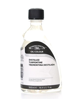 Winsor  And  Newton Oil  And  Alkyd Solvents English Distilled Turpentine 500 Ml (3249744)