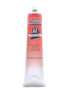 Winsor  And  Newton Winton Oil Colours 200 Ml Cadmium Red Light 62 (1437100)