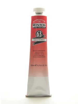 Winsor  And  Newton Winton Oil Colours 200 Ml Cadmium Red Medium 63 (1437099)
