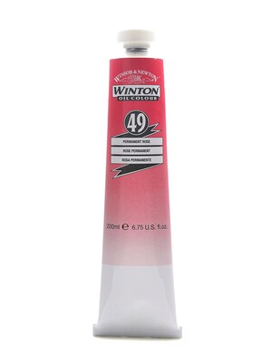 Winsor  And  Newton Winton Oil Colours 200 Ml Permanent Rose 49 (1437502)