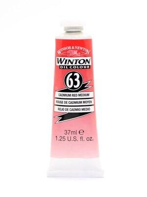 Winsor  And  Newton Winton Oil Colours 37 Ml Cadmium Red Light 62 [Pack Of 2] (2PK-1414100)