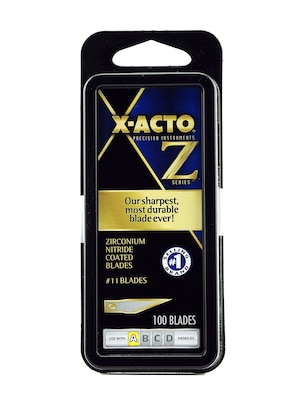 X-Acto Z-Series No. 11 Blades Z-Series #11 Blades, Pack Of 100 (XZ611)