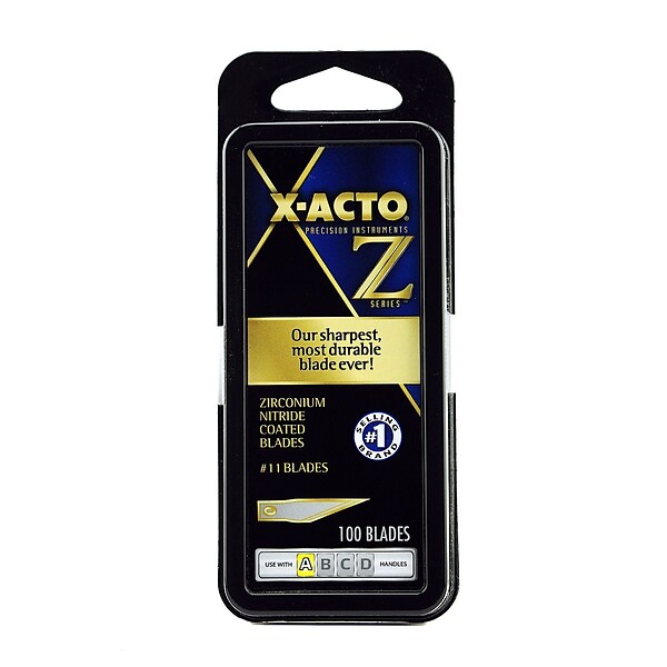 X-Acto Z-Series No. 11 Blades Z-Series #11 Blades, Pack Of 100 (XZ611)