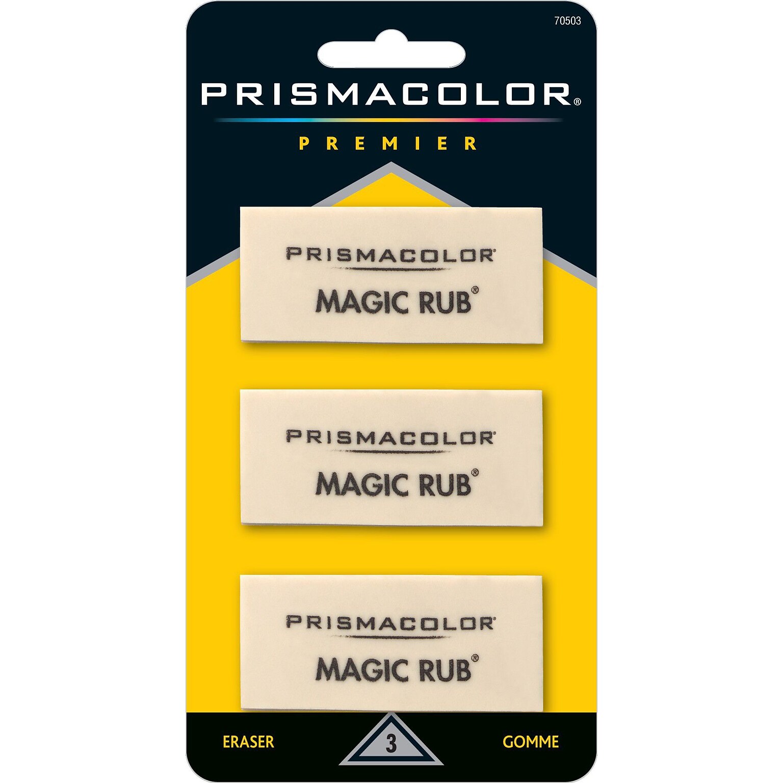 Prismacolor ® MAGIC RUB® Art Eraser, White, 3/pk (70503)