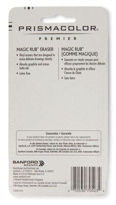 Prismacolor ® MAGIC RUB® Art Eraser, White, 3/pk (70503)