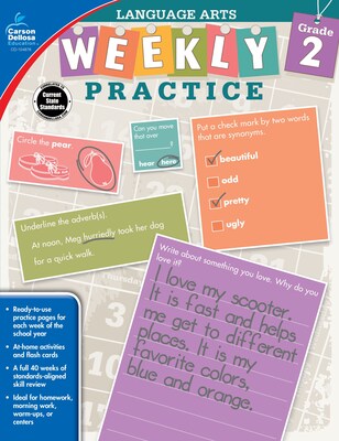 Carson Dellosa Language Arts Workbook, Grade 2