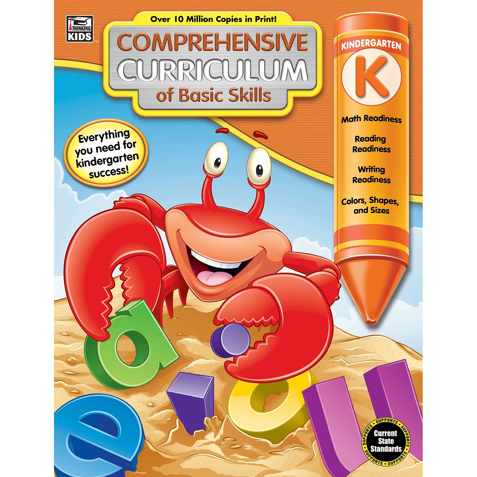 Thinking Kids Comprehensive Curriculum of Basic Skills Workbook, Grade K