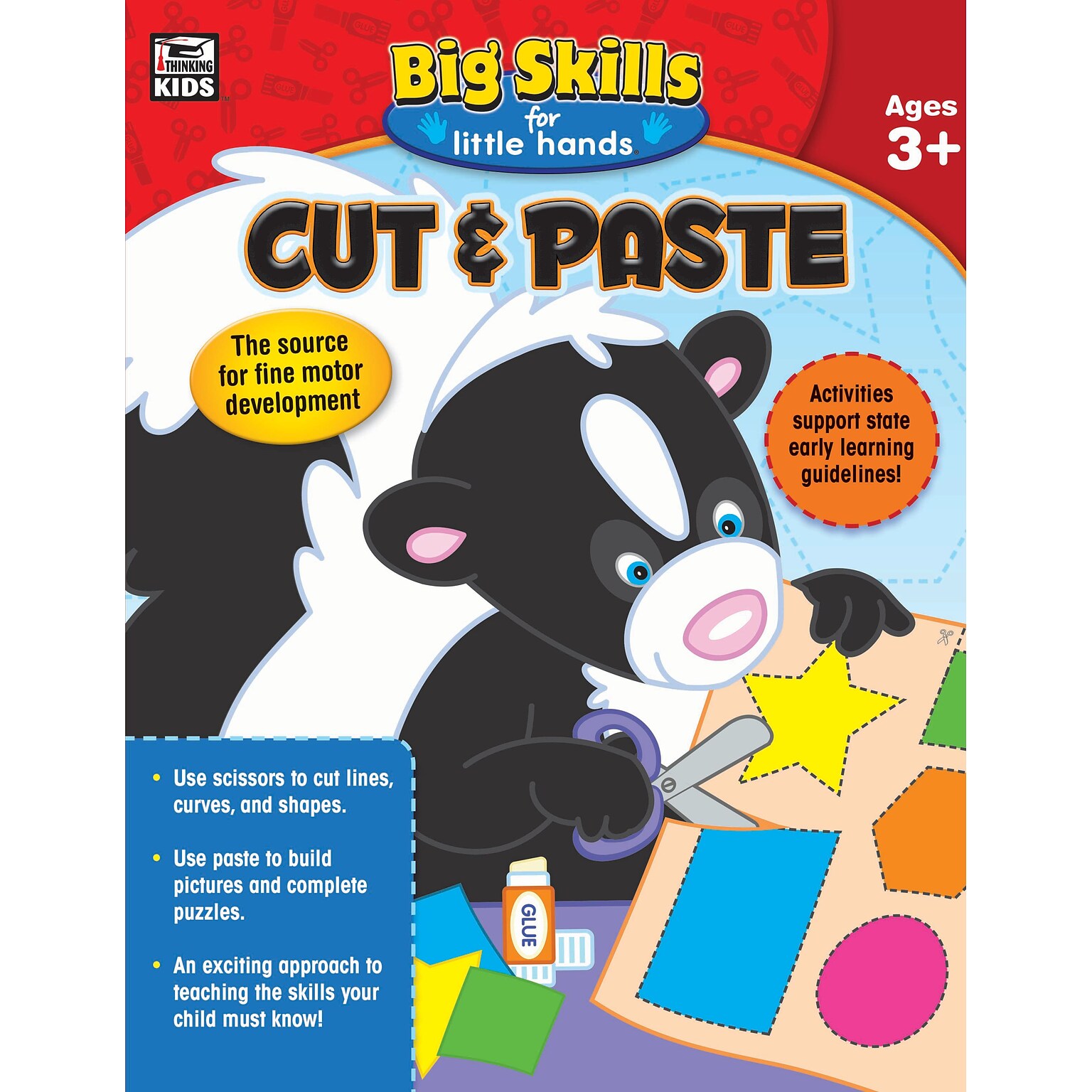 Thinking Kids Cut & Paste Workbook, Grades Preschool - K
