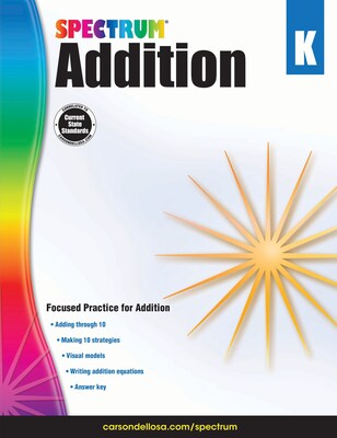 Spectrum Addition Workbook, Grade K