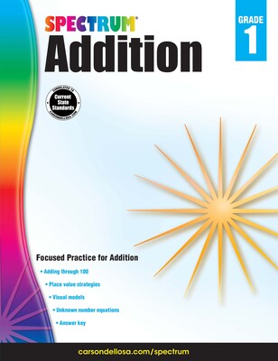 Spectrum Addition Workbook, Grade 1