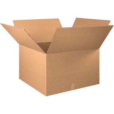 Partners Brand 30 x 30 x 20 Heavy-Duty Double Wall Boxes, 48 ECT, Kraft, 5/Bundle (HD303020DW)