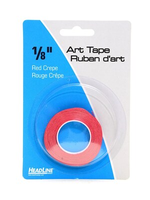 Headline Graphic Art Tape Red 1/8 In. [Pack Of 6] (6PK-73083)