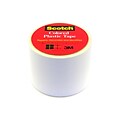Scotch Colored Plastic Tape White 1 1/2 In. [Pack Of 12] (12PK-191WHI)
