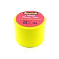 Scotch Colored Plastic Tape Yellow 1 1/2 In. [Pack Of 12] (12PK-191YL)