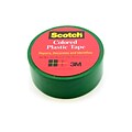 Scotch Colored Plastic Tape Green 3/4 In. [Pack Of 18] (18PK-190GRE)