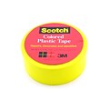 Scotch Colored Plastic Tape Yellow 3/4 In. [Pack Of 18] (18PK-190YEL)