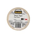 Scotch Colored Duct Tape Pearl White 1.88 In. X 20 Yd. Roll, 6/Pack, (6PK-920-WHT-C)