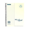 Bienfang 8.5 x 11 Wire Bound Sketch Book, 64 Sheets/Book, 2/Pack (72569-PK2)