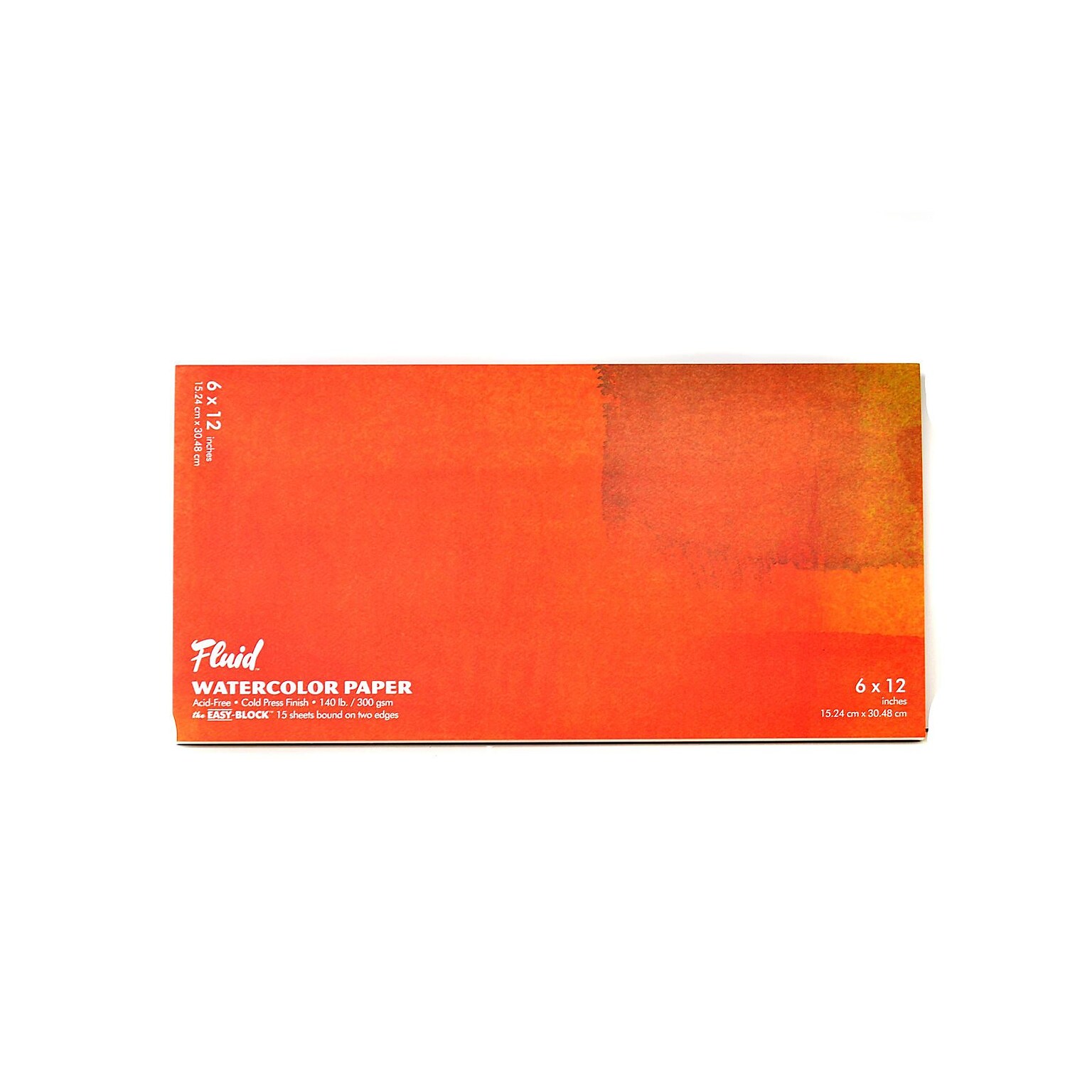 Global Art Fluid Cold Press Watercolor Paper 6 In. X 12 In. Block (880612)