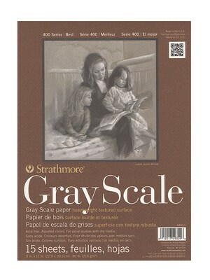 Strathmore Gray Scale Pad 9 In. X 12 In. [Pack Of 3] (3PK-4400-9-1)