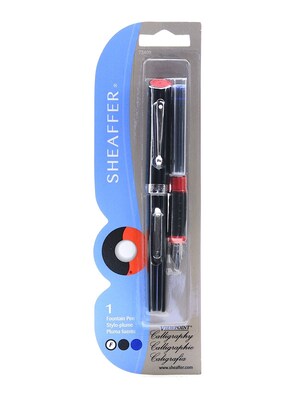 Sheaffer Viewpoint Calligraphy Fountain Pen Fine Black And Blue Ink [Pack Of 3] (3PK-73400)