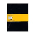 Moleskine Cahier Journal, 7.5 x 9.75, Graph Ruled, Black, 120 Pages, 3/Pack (43184-PK3)