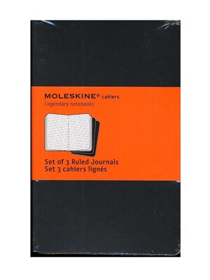 Moleskine Cahier Journals Black, Ruled 3 1/2 In. X 5 1/2 In. Pack Of 3, 64 Pages Each [Pack Of 3] (3PK-9788883704895)