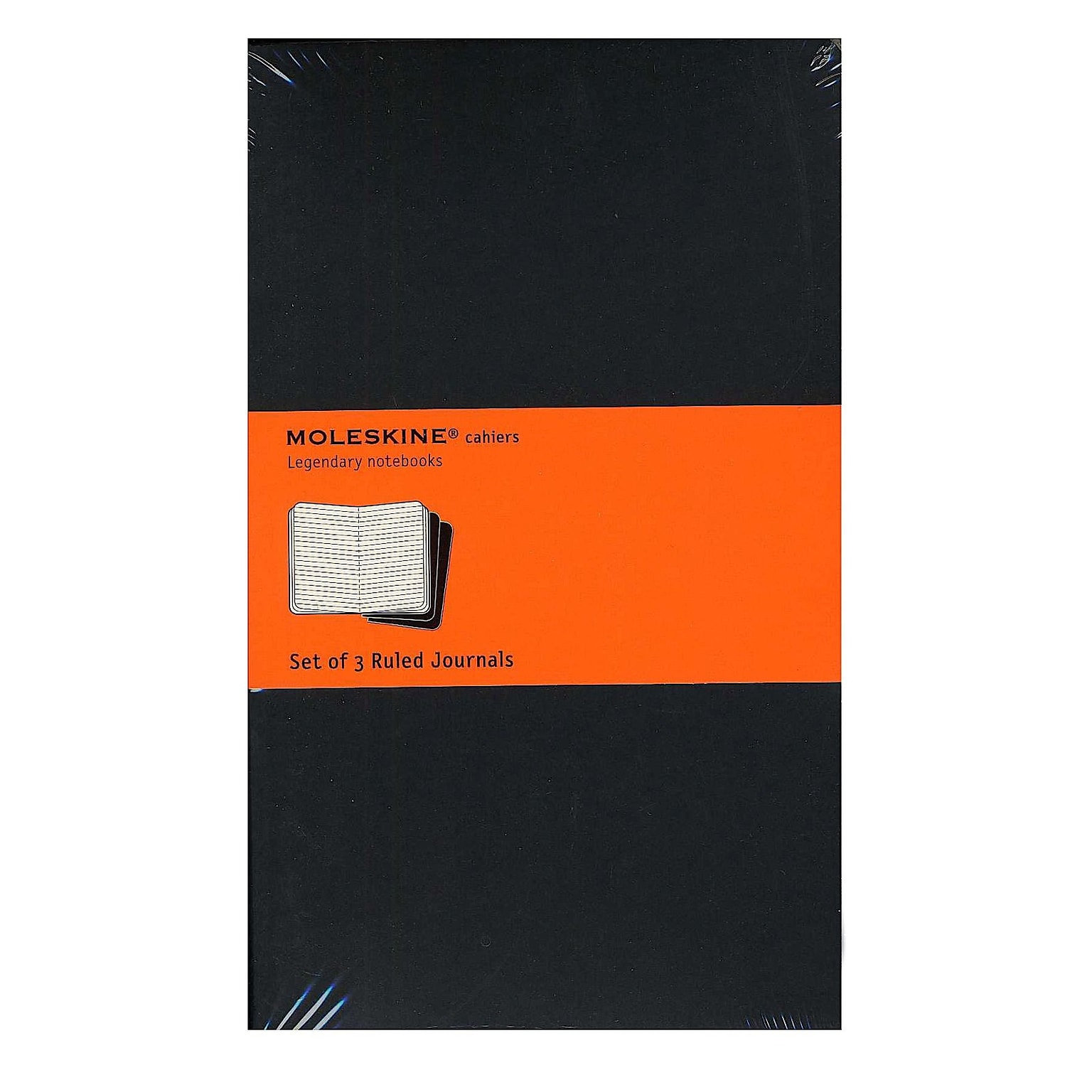 Moleskine Cahier Journals Black, Ruled 5 In. X 8 1/4 In. Pack Of 3, 80 Pages Each [Pack Of 3] (3PK-9788883704956)