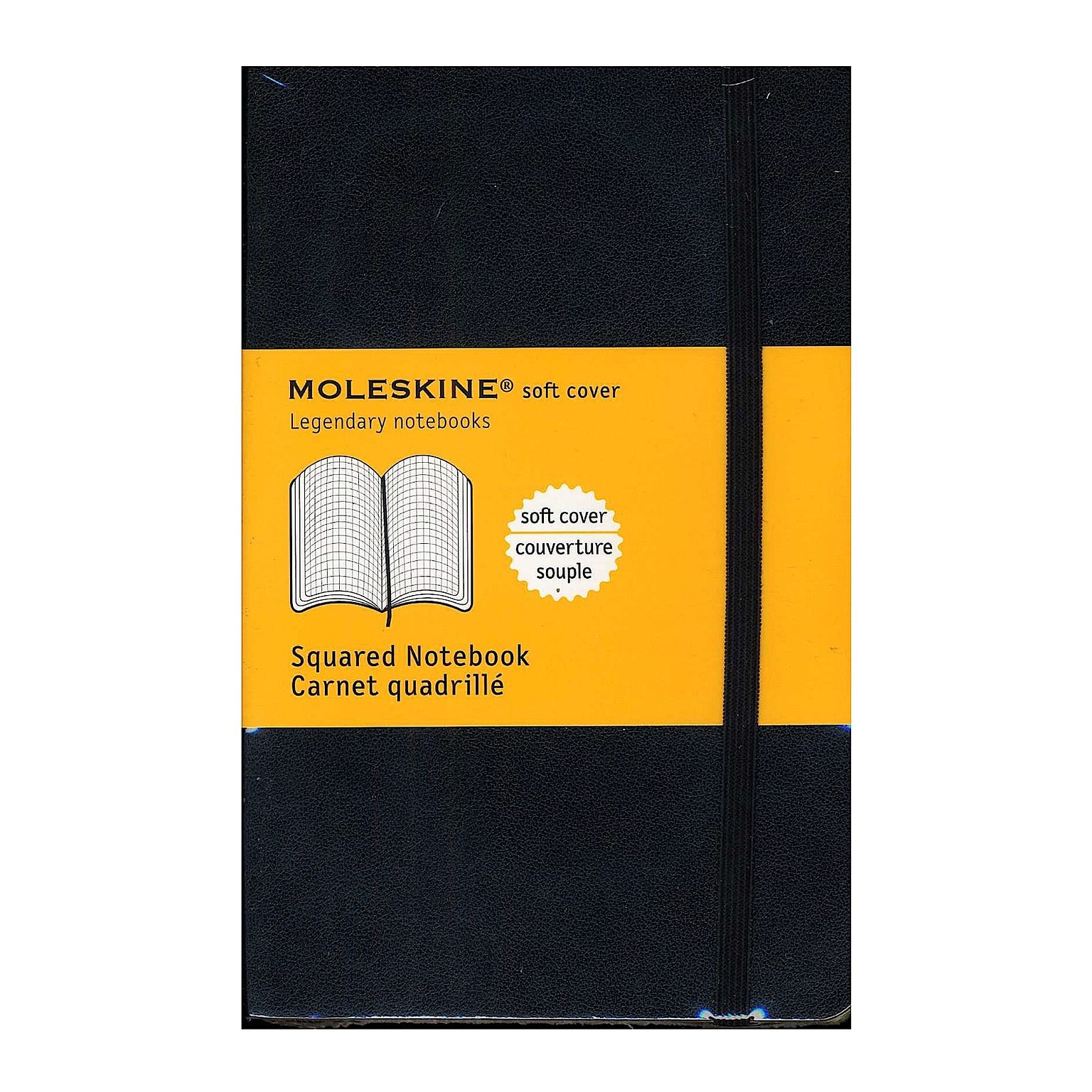 Moleskine Classic Soft Cover Notebooks Graph 3 1/2 In. X 5 1/2 In. 192 Pages [Pack Of 3] (3PK-9788883707124)