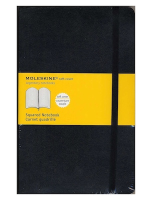 Moleskine Classic Soft Cover Notebooks Graph 5 In. X 8 1/4 In. 192 Pages [Pack Of 3] (3PK-9788883707