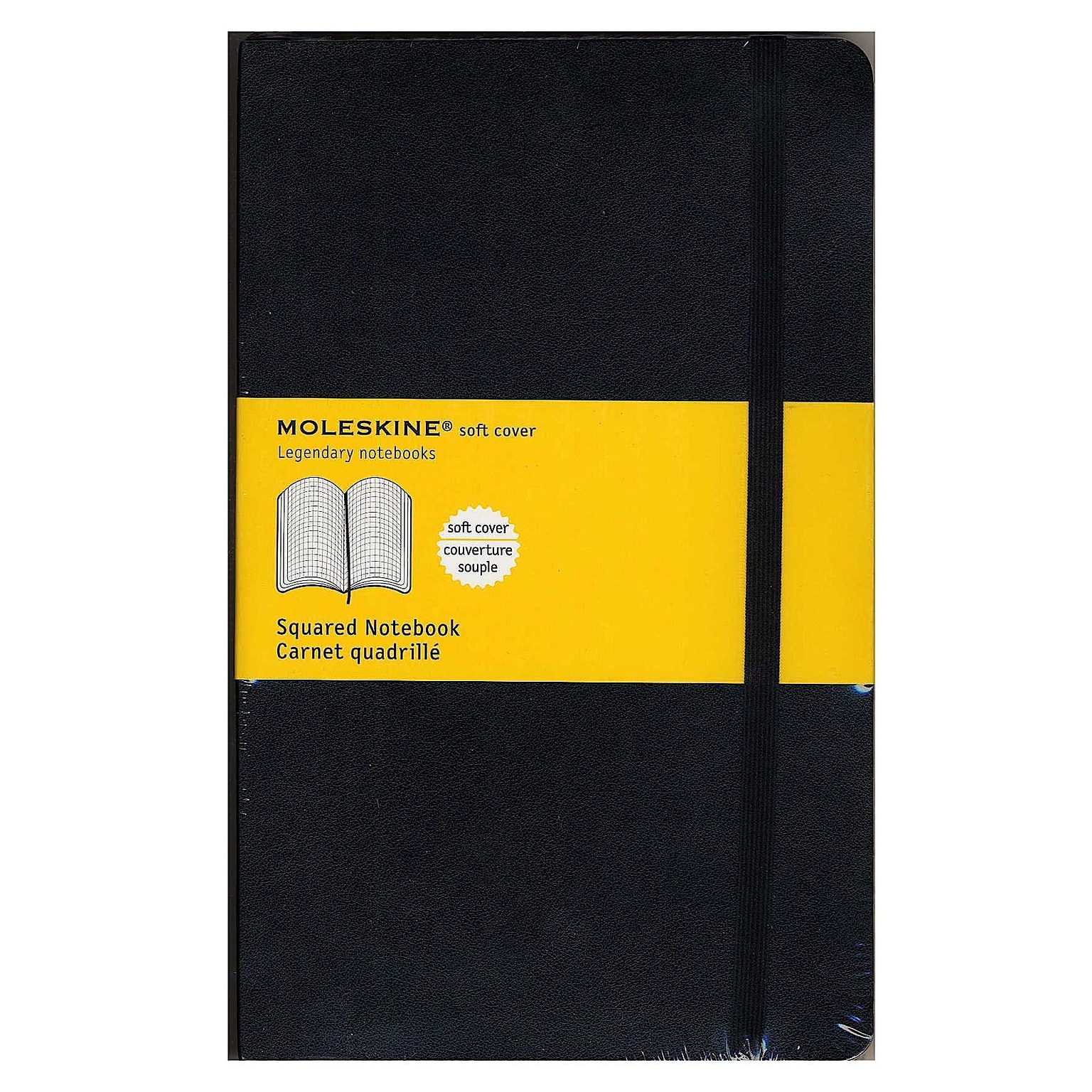 Moleskine Classic Soft Cover Notebooks Graph 5 In. X 8 1/4 In. 192 Pages [Pack Of 3] (3PK-9788883707186)